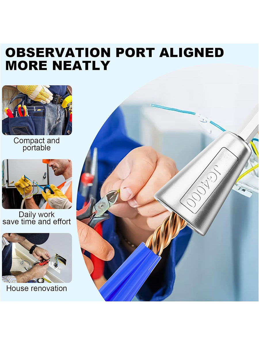 2PCS Wire Twister Tool for Drill, Wire Twisting Tool for Drill, Drill Wire Twister for Electricians, Electrical Wire Nut Twister for Drill