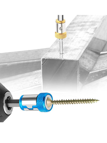 Magnetic Screw Ring Metal Bit Magnetizer Ring Screw Magnetic Holders, Applied to 1/4 Inch/ 6.35 mm Hex Screwdriver and Power Bits